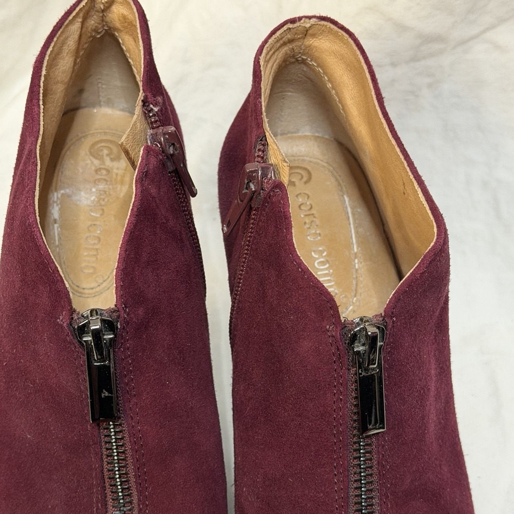 Corso Como Bailie suede ankle bootie Color Is Port Royale Size‎ 6.5